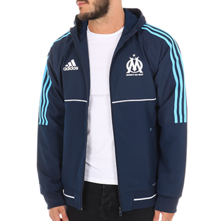 Adidas Sportswear - Coupe-Vent OM BK5483 Bleu Marine