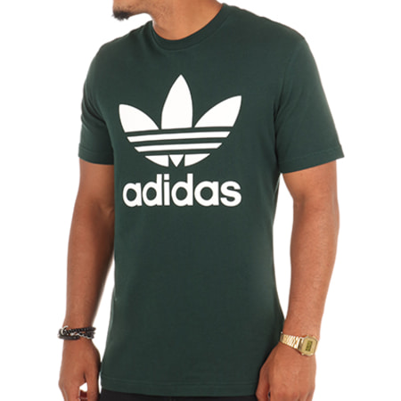 Adidas Originals - Tee Shirt Original Trefoil BQ7934 Vert Kaki