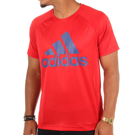 Adidas Performance - Tee Shirt D2M CE6681 Rouge