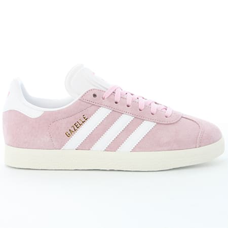 Adidas Originals - Baskets Femme Gazelle BY9352 Pink Footwear White Gold Metallic