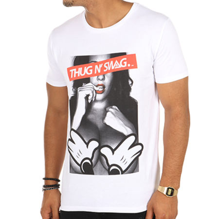 Thug N Swag - Tee Shirt Girl Blanc