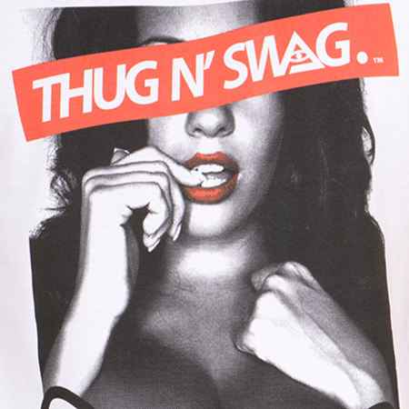 Thug N Swag - Maglietta Ragazza Bianco
