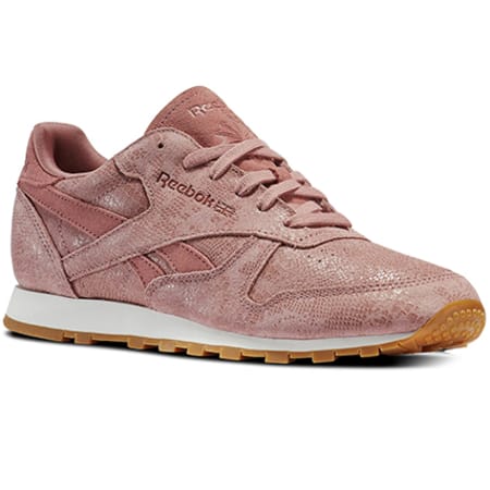 Reebok - Baskets Femme Classic Leather Exotics Clean BS8226 Rose 