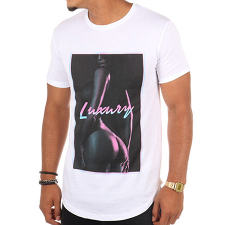 Luxury Lovers - Tee Shirt Oversize Booty Blanc