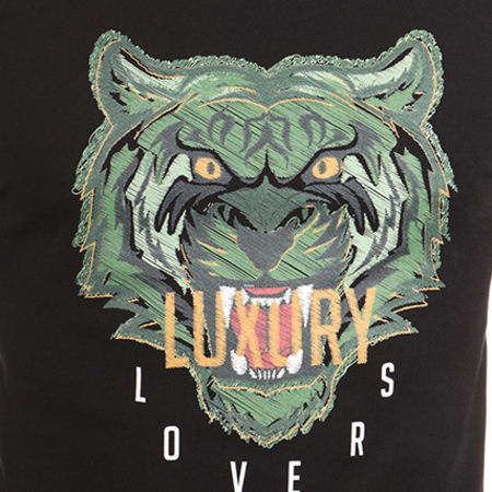 Luxury Lovers - Oversize Tiger Camiseta Negro