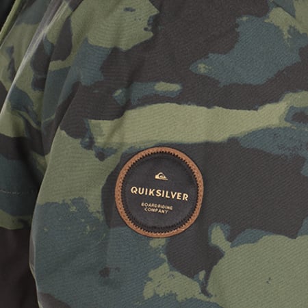 Quiksilver - Blouson EQYJK03361 Noir Vert Kaki Camouflage 