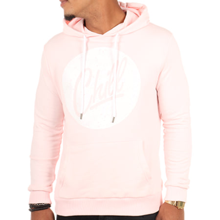 Luxury Lovers - Sweat Capuche Poche Circle Chill Speckle Rose