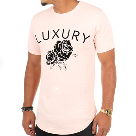 Luxury Lovers - Tee Shirt Oversize Flower Rose Pale