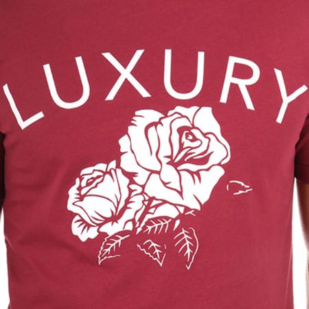 Luxury Lovers - Tee Shirt Oversize Flower Bordeaux