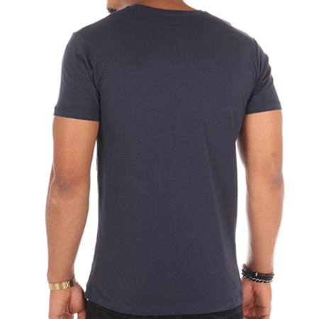 Esprit - Tee Shirt Organic 997EE2K819 Bleu Marine