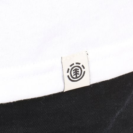Element - Tee shirt Manches Longues Moyie Noir Blanc