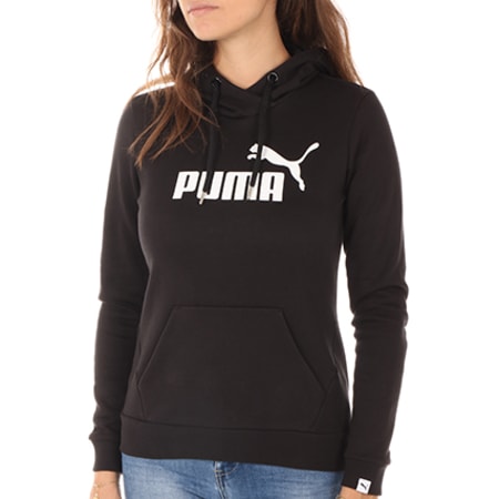 Puma - Sweat Capuche Femme Essential N1 838406 Noir