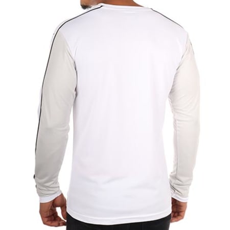 Puma - Tee Shirt Manches Longues Accurancy 702213 Blanc Gris