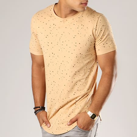 LBO - Tee Shirt Oversize 276 Camel Speckle