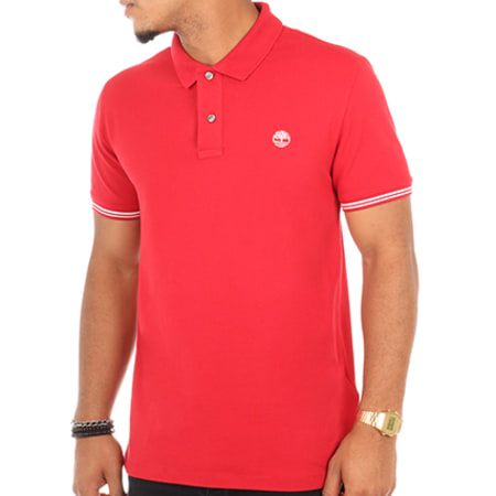 Timberland - Polo Manches Courtes A1QNM Rouge
