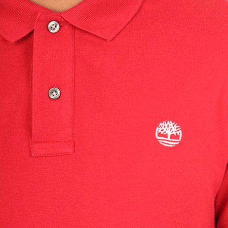 Timberland - Polo Manches Courtes A1QNM Rouge