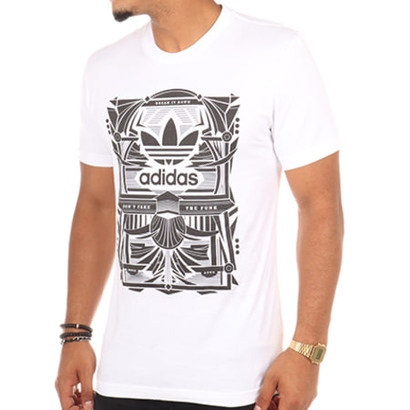 Adidas Originals - Tee Shirt Rectangle 3 BS3233 Blanc