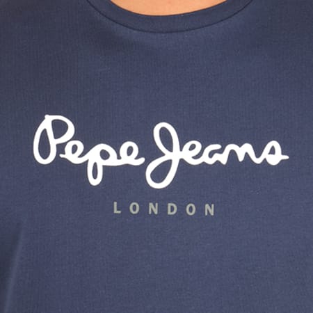 Pepe Jeans - Tee Shirt Eggo Bleu Marine