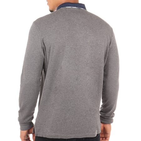 Pepe Jeans - Polo Manches Longues Schank Gris Anthracite Chiné 