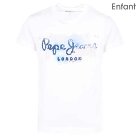 Pepe Jeans - Tee Shirt Enfant Golders Blanc
