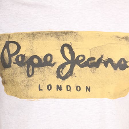 Pepe Jeans - Tee Shirt Charing Gris Clair Chiné