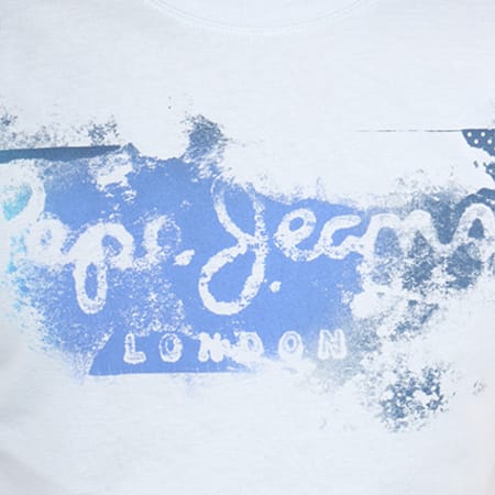 Pepe Jeans - Tee Shirt Goodge Bleu Ciel