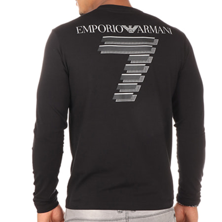 EA7 Emporio Armani - Tee Shirt Manches Longues 6YPT95-PJ18Z Noir