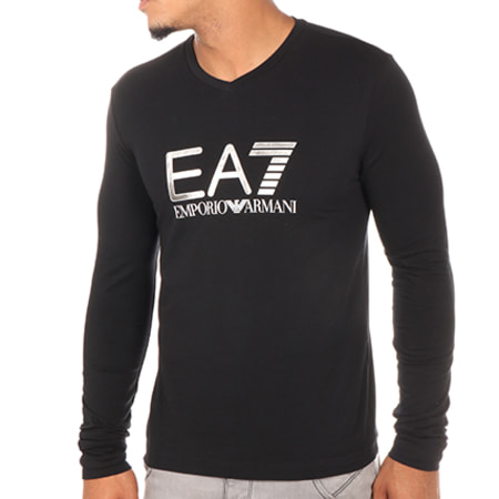 EA7 Emporio Armani - Tee Shirt Manches Longues 6YPT58-PJ03Z Noir