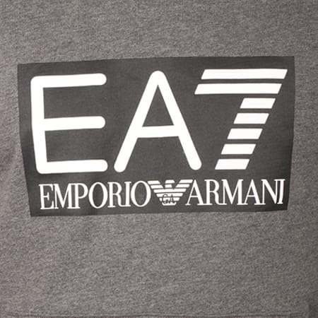 EA7 Emporio Armani - Sweat Capuche 6YPM97-PJ05Z Gris Anthracite Chiné
