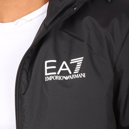 EA7 Emporio Armani - Veste Zippée Capuche 6YPB35-PN27Z Noir 