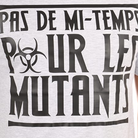 25G - Tee Shirt Mutants Gris Chiné