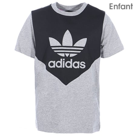 Adidas Originals - Tee Shirt Enfant Graphic BQ3987 Gris Chiné