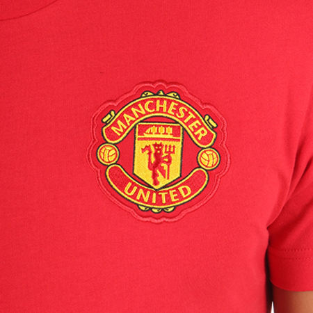 Adidas Performance - Tee Shirt Manchester United FC 3 Stripes BQ2226 Rouge