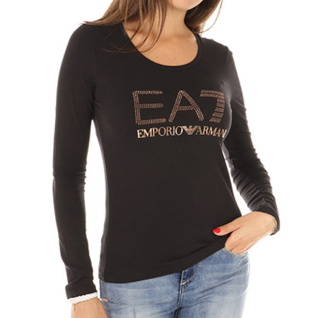 EA7 Emporio Armani - Tee Shirt Manches Longues Femme 6YTT26-TJ12Z Noir