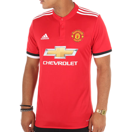 Adidas Performance - Maillot De Football Manchester United Domicile Replica BS1214 Rouge