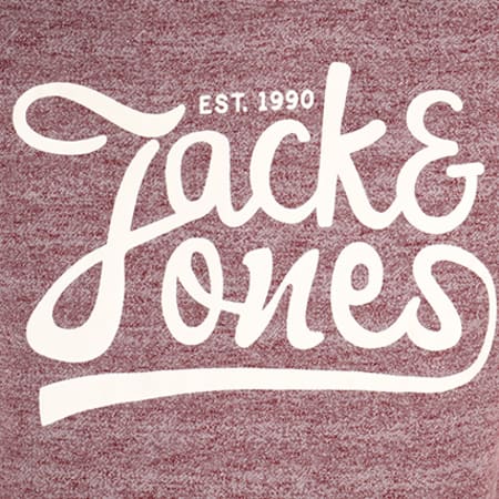 Jack And Jones - Sweat Capuche Panther Noos Bordeaux Chiné