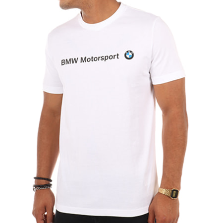 Puma - Tee Shirt BMW Motorsport Logo 572772 Blanc 