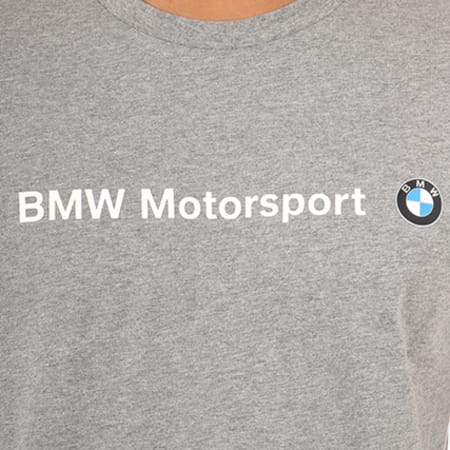 Puma - Tee Shirt BMW Motorsport Logo 572772 Gris Chiné