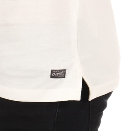 Jack And Jones - Polo Manches Courtes Kemp Blanc