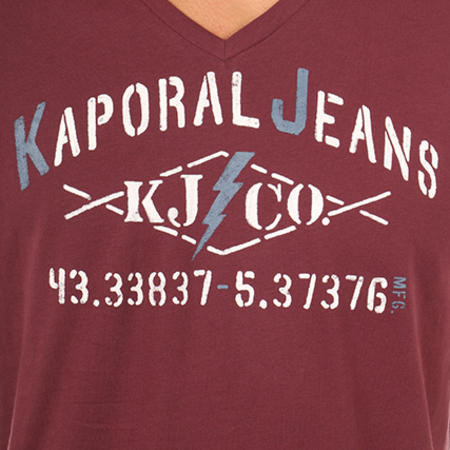 Kaporal - Tee Shirt Makao Bordeaux