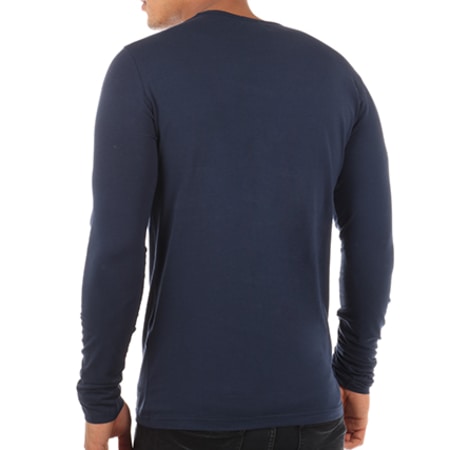Pepe Jeans - Tee Shirt Manches Longues Original Basic Bleu Marine
