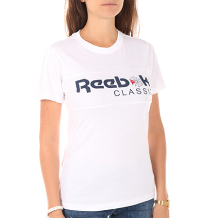Reebok - Tee Shirt Femme Classic BQ2518 Blanc