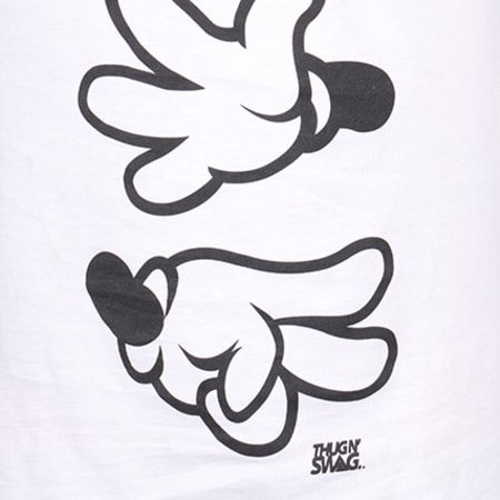 Thug N Swag - Tee Shirt Manches Longues Game Blanc Noir