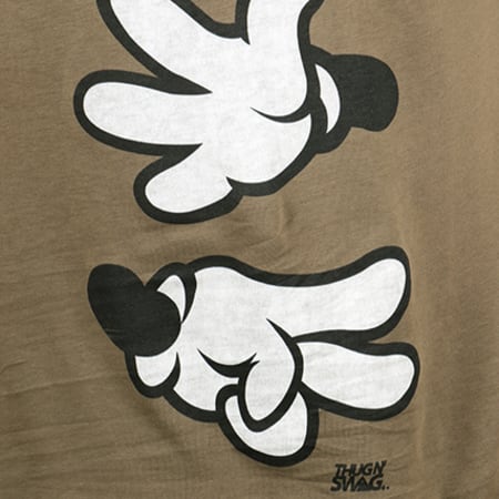 Thug N Swag - Tee Shirt Oversize Game Vert Kaki
