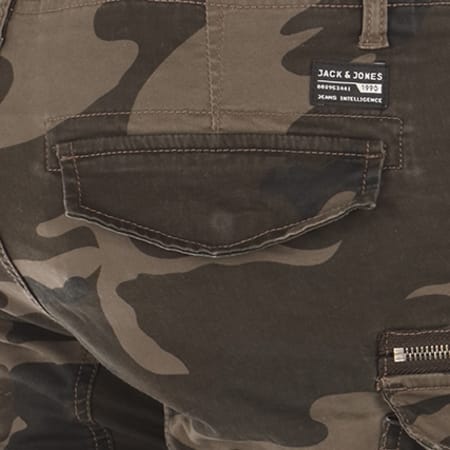 Jack And Jones - Pantalon Cargo Paul Chop Gris Camouflage