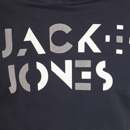 Jack And Jones - Sweat Capuche Ada Bleu Marine