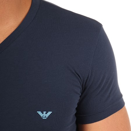 Emporio Armani - Tee Shirt V Neck 110810-7A745 Bleu Marine