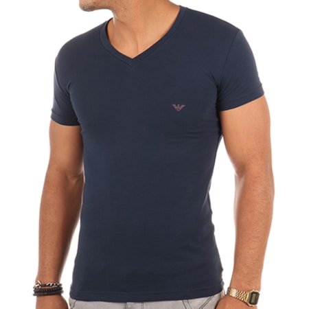 Emporio Armani - Tee Shirt 110810-7A725 Bleu Marine