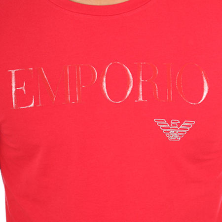 Emporio Armani - Tee Shirt Manches Longues 111653-7A516 Rouge