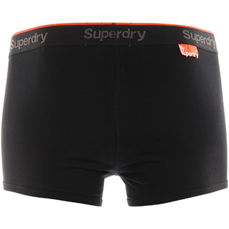 Superdry - Lot De 3 Boxers Orange Label Noir